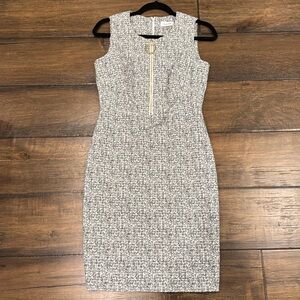 Calvin Klein pencil dress with zipper detail